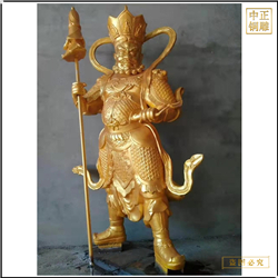 貼金四大天王銅佛像鑄造廠(chǎng)