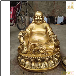 廠(chǎng)家直銷(xiāo)大型室外彌勒佛銅像