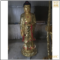廠(chǎng)家批發(fā)1米6站西方三圣銅像
