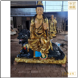 純銅文殊普薩佛像