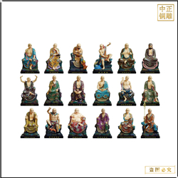 十八羅漢塑像整套 