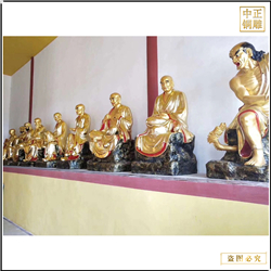 十八尊者站像雕塑鑄造 