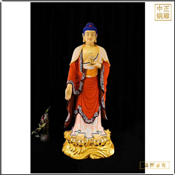 6米西方三圣銅佛像廠(chǎng)家