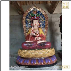 抱娃娃銅佛像鑄造 