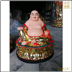 大肚彌勒佛銅像 