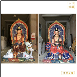 廠(chǎng)家文殊普賢銅像