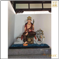 廟宇文殊普賢雕塑
