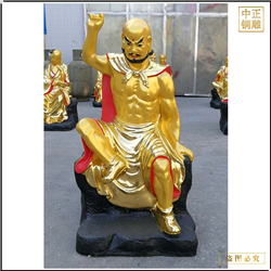 廠(chǎng)家批發(fā)1米十八羅漢銅佛像