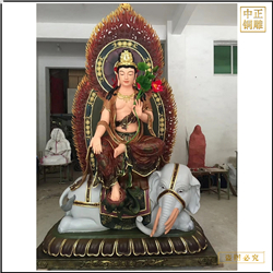 廠(chǎng)家供應寺廟文殊普賢佛像