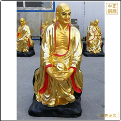 鑄銅十八羅漢金身佛像廠(chǎng)家