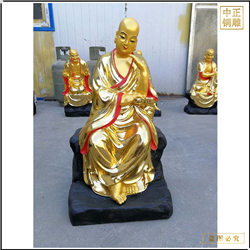 新出廠(chǎng)銅雕十八羅漢佛像