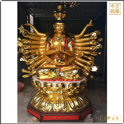 大型千手觀(guān)音菩薩銅像加工