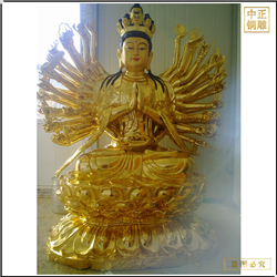 金衣千手觀(guān)音菩薩佛像