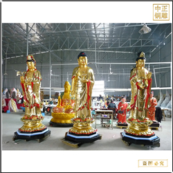 西方三圣銅佛像批發(fā)廠(chǎng)家