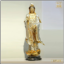 站像觀(guān)世音像銅雕塑