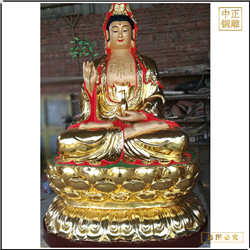 寺廟佛堂觀(guān)世音菩薩銅佛像