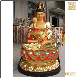 抱娃娃送子觀(guān)音菩薩像