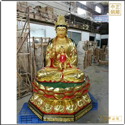 送子觀(guān)音菩薩神像圖片