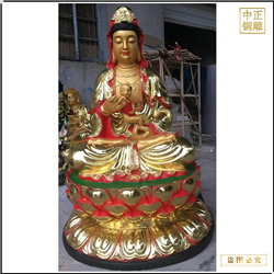 大型坐像銅雕觀(guān)音銅像