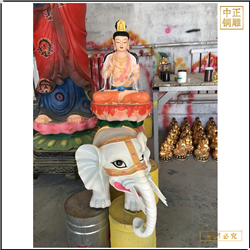 純銅文殊普薩像擺件