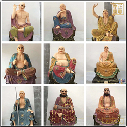 鑄銅貼金十八羅漢雕塑廠(chǎng)