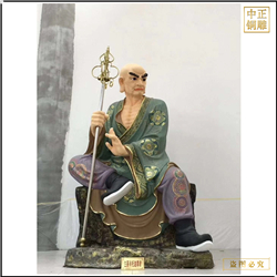 鑄銅十八羅漢佛像雕塑廠(chǎng)家