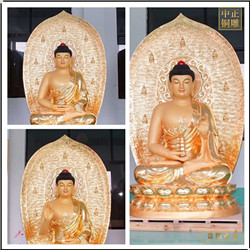 2米鎏金釋迦牟尼佛銅像