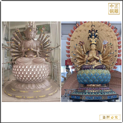 寺廟千手觀(guān)音菩薩銅雕塑