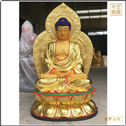 站像釋迦牟尼佛銅雕像定制