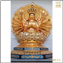 貼金千手觀(guān)音佛像