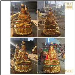 鑄造觀(guān)音菩薩銅像