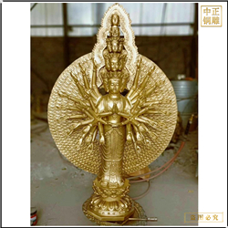 貼金千手觀(guān)音像