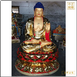 彩繪釋迦牟尼佛銅佛像報價(jià)