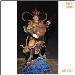 大型寺廟鑄銅四大天王佛像定制