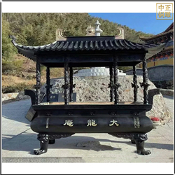 仿銅長(cháng)形銅香爐