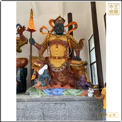 貼金彩繪黑臉四大天王銅佛像廠(chǎng)