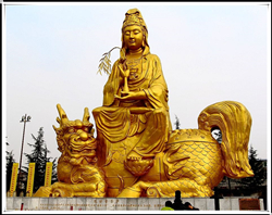 3米高楊柳觀(guān)音銅像
