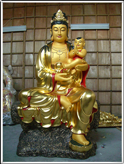 送子觀(guān)音銅佛像