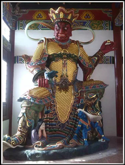 西方廣目天王佛像
