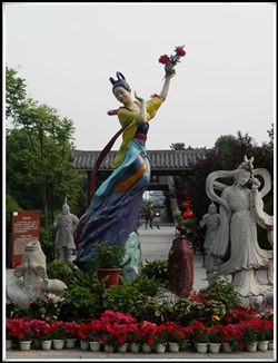 百花仙子雕塑|彩繪百花仙子