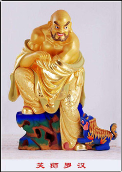 十八羅漢銅雕塑
