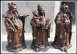 鑄銅福祿壽財神|福祿壽財神擺件廠(chǎng)家